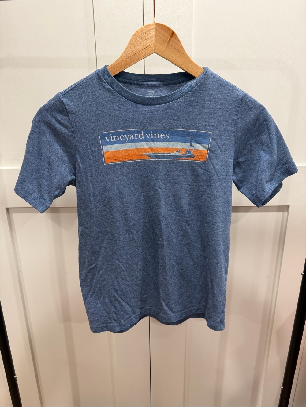 Boy’s Vineyard Vines Blue Heather Logo Tee